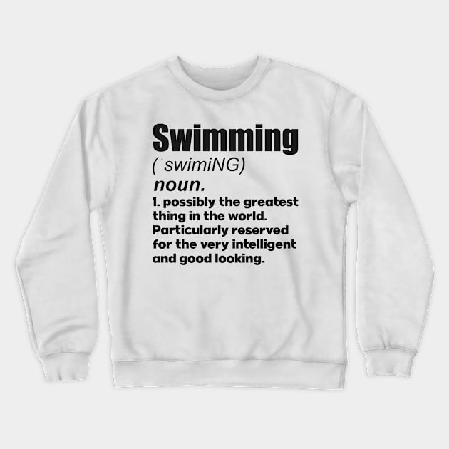 Swimming coach girl player gift. Perfect present for mother dad friend him or her Crewneck Sweatshirt by SerenityByAlex